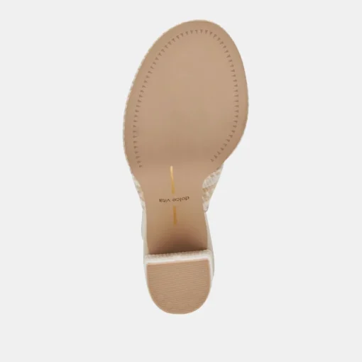 BRILAH HEELS NATURAL MULTI WOVEN
