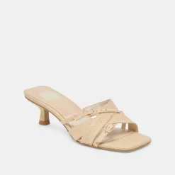 BRYANT HEELS NATURAL WOVEN RAFFIA