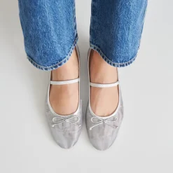 CADEL BALLET FLATS SILVER MESH