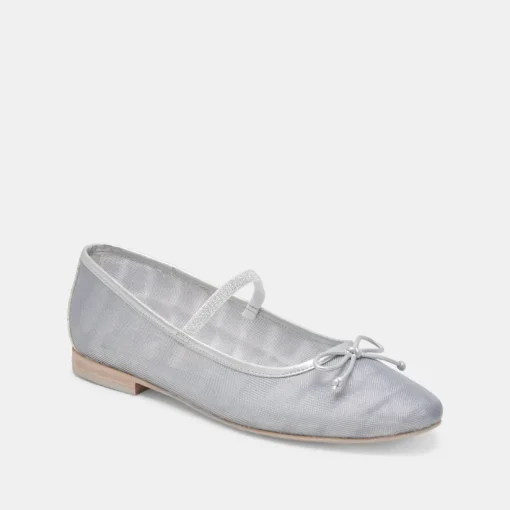 CADEL BALLET FLATS SILVER MESH