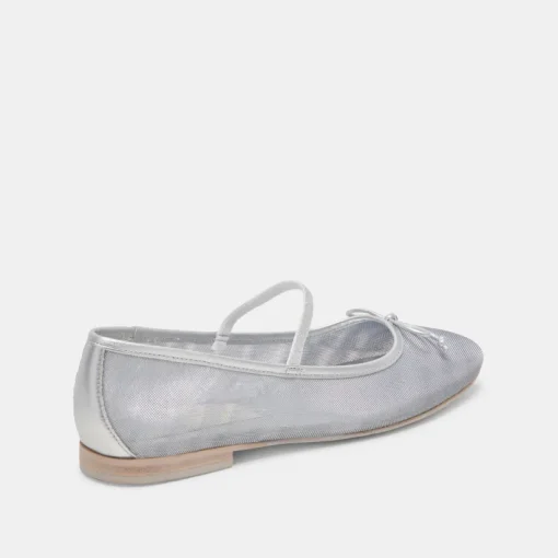 CADEL BALLET FLATS SILVER MESH