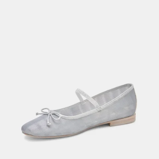 CADEL BALLET FLATS SILVER MESH