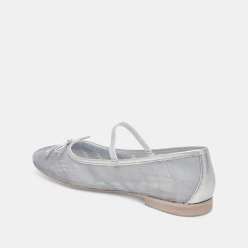 CADEL BALLET FLATS SILVER MESH