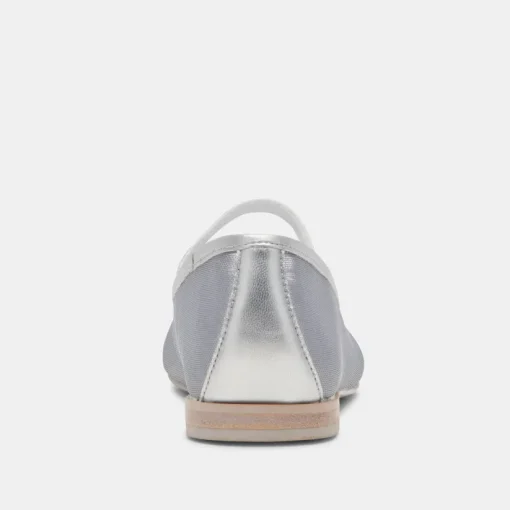 CADEL BALLET FLATS SILVER MESH