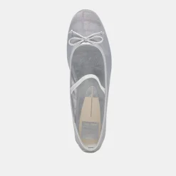 CADEL BALLET FLATS SILVER MESH