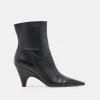 CALICO BOOTIES BLACK LEATHER