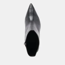 CALICO BOOTIES BLACK LEATHER