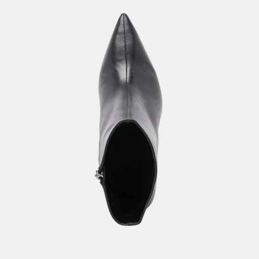 CALICO BOOTIES BLACK LEATHER