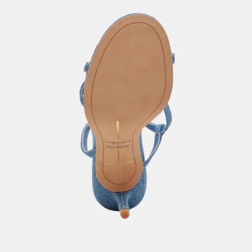 CERISE HEELS BLUE DENIM