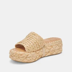 CHAVI SANDALS LT NATURAL RAFFIA