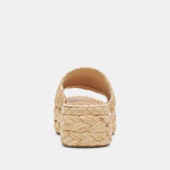 CHAVI SANDALS LT NATURAL RAFFIA