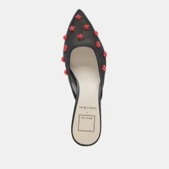 CLAIRE HEELS BLACK RED MESH