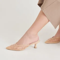 CLARA HEELS FRENCH VANILLA MESH