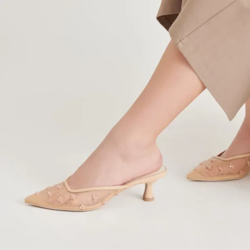 CLARA HEELS FRENCH VANILLA MESH