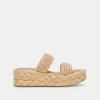 CORLA SANDALS LT NATURAL RAFFIA