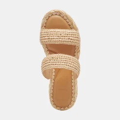 CORLA SANDALS LT NATURAL RAFFIA