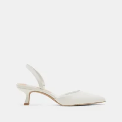 CORSA HEELS TRUE WHITE LEATHER