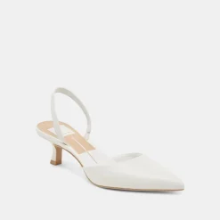 CORSA HEELS TRUE WHITE LEATHER
