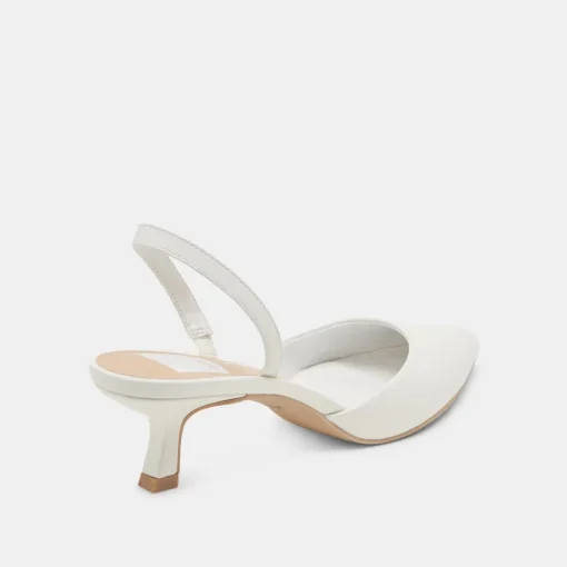 CORSA HEELS TRUE WHITE LEATHER