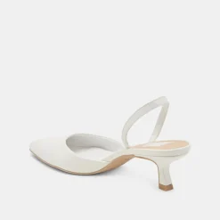 CORSA HEELS TRUE WHITE LEATHER