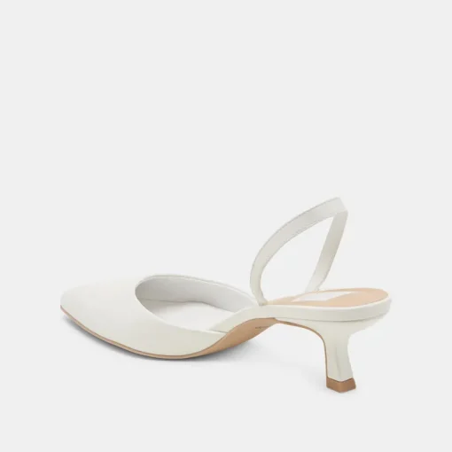 CORSA HEELS TRUE WHITE LEATHER