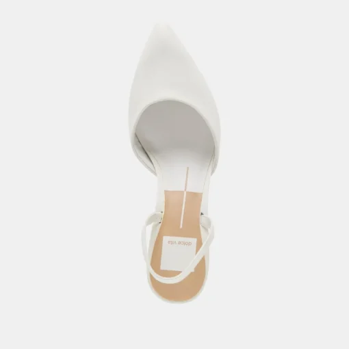 CORSA HEELS TRUE WHITE LEATHER