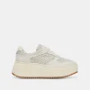 DAISHA SNEAKERS WHITE PERFORATED LEATHER