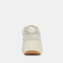 DAISHA SNEAKERS WHITE PERFORATED LEATHER