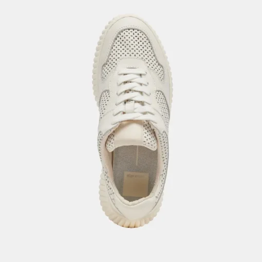 DAISHA SNEAKERS WHITE PERFORATED LEATHER