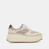 DANDI SNEAKERS BLACK NATURAL RAFFIA