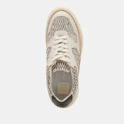 DANDI SNEAKERS BLACK NATURAL RAFFIA