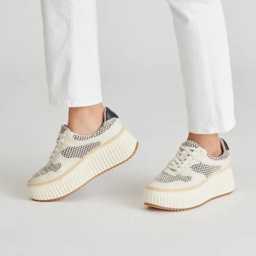 DANDI SNEAKERS BLACK NATURAL RAFFIA