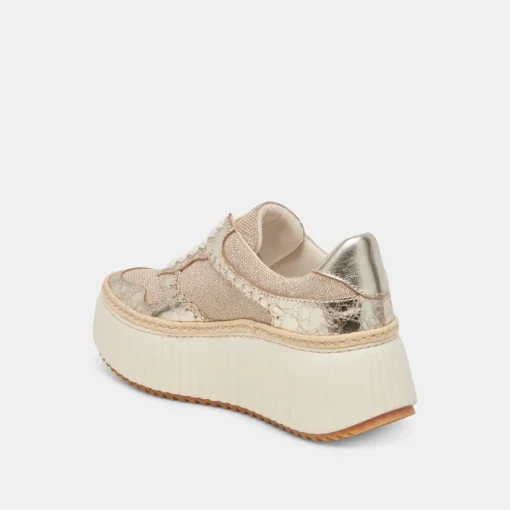 DANDI SNEAKERS LIGHT GOLD WOVEN