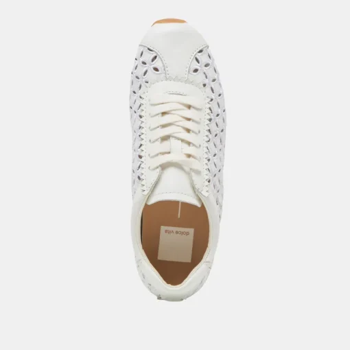DANIE EYELET PERF SNEAKERS TRUE WHITE LEATHER