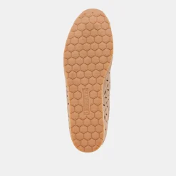 DANIE EYELET PERF SNEAKERS CAMEL SUEDE