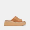 DARCEL SANDALS TAN LEATHER