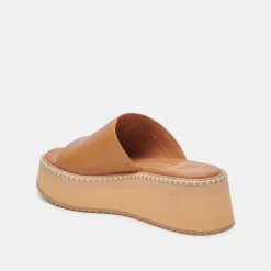 DARCEL SANDALS TAN LEATHER