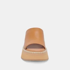 DARCEL SANDALS TAN LEATHER