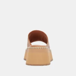 DARCEL SANDALS TAN LEATHER