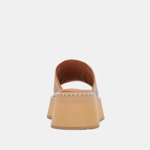DARCEL SANDALS TAN LEATHER