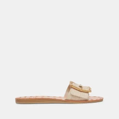 DASA SANDALS BONE EMBOSSED LEATHER