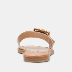 DASA SANDALS BONE EMBOSSED LEATHER
