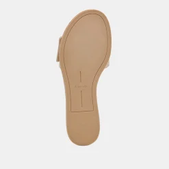 DASA SANDALS BONE EMBOSSED LEATHER