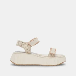 DEBRA SANDALS IVORY SUEDE
