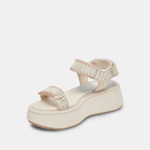 DEBRA SANDALS IVORY SUEDE