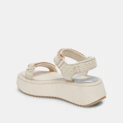 DEBRA SANDALS IVORY SUEDE