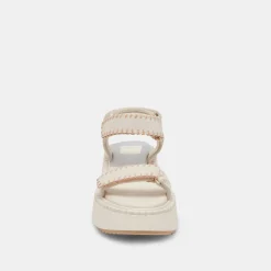 DEBRA SANDALS IVORY SUEDE