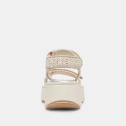 DEBRA SANDALS IVORY SUEDE
