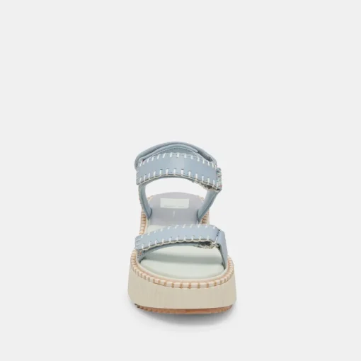 DEBRA SANDALS LIGHT BLUE KNIT