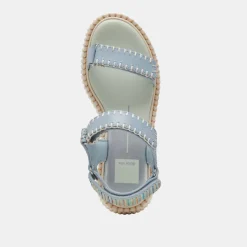 DEBRA SANDALS LIGHT BLUE KNIT